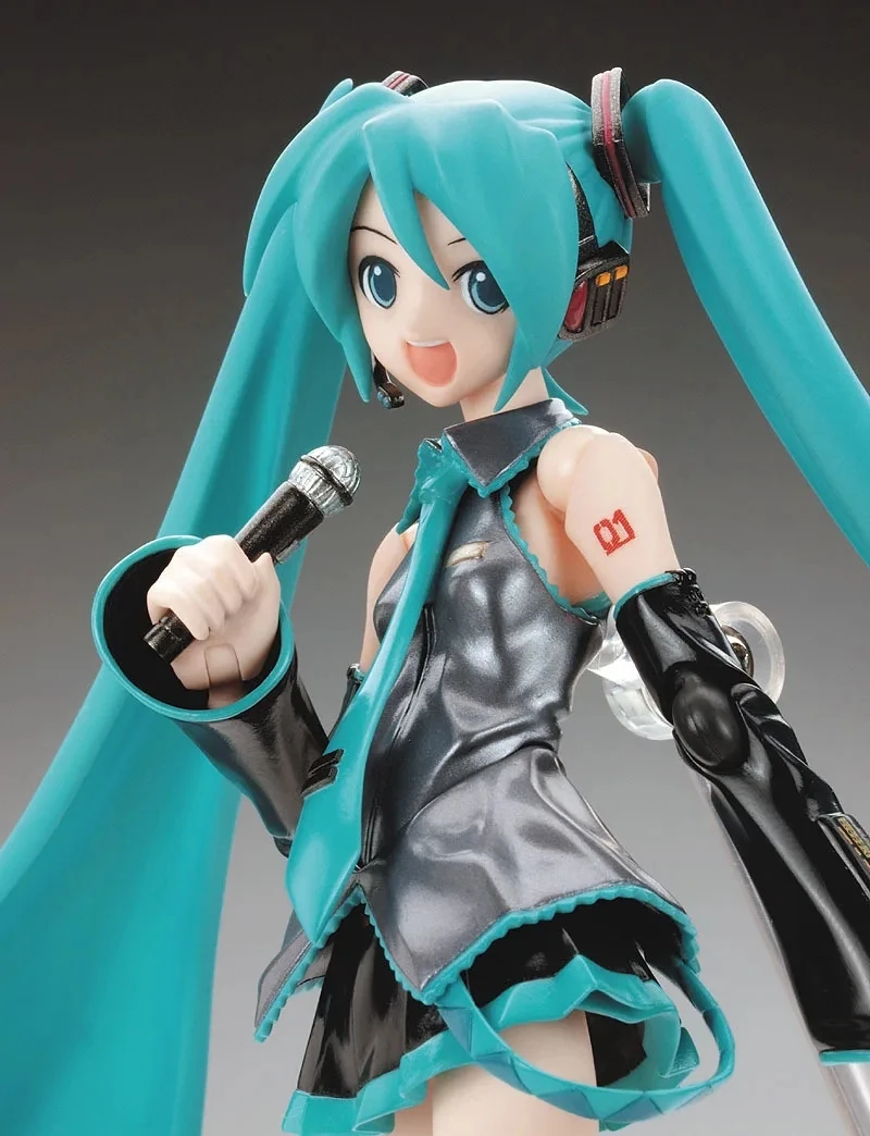 アニメ 041 初音ミクアクションフィギュアモデルおもちゃ装飾品活動歌マイクシェイクオニオン装飾コレクションギフト
