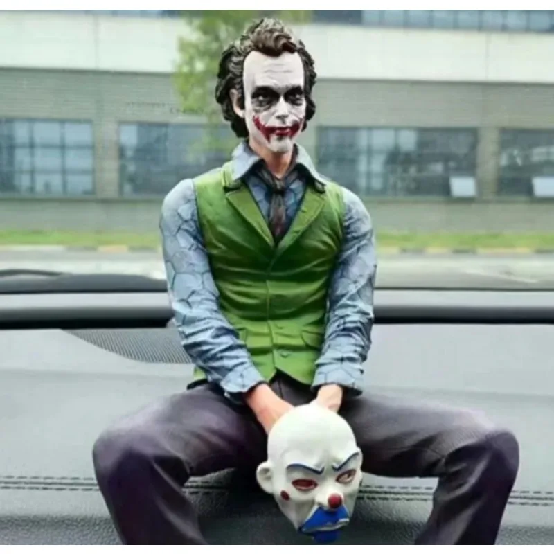 24cm komiksy detektywowe Joker tylne akcesoria samochodowe figurka Mafex samobójstwo oddział Joker Harleen Quinzel Supervillain prezenty zabawki