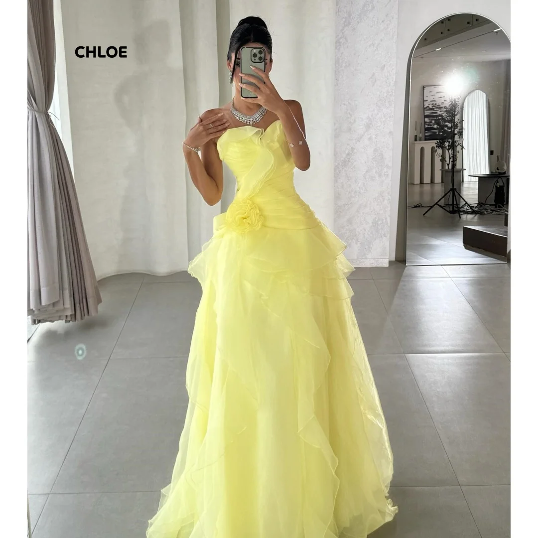 

Custom Made Elegant Evening Dresses for Woman Luxury Evening Dresses 2025 Line A Off-shoulder Sleeveless Wedding Party Dress
