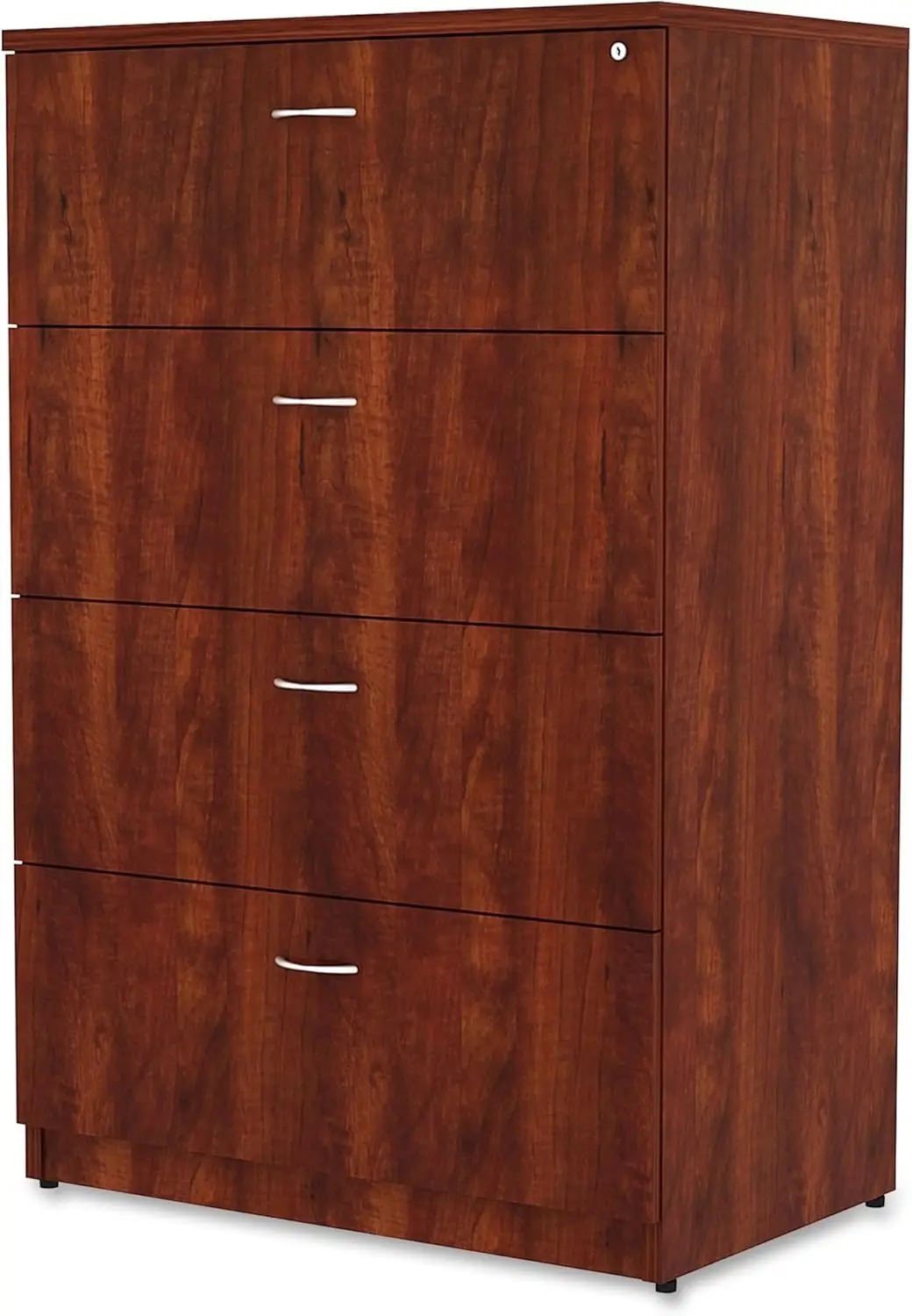 Lorell 34387 4-Drawer Lateral File, 35-1/2-Inch x22-Inch x54-3/4-Inch , Cherry