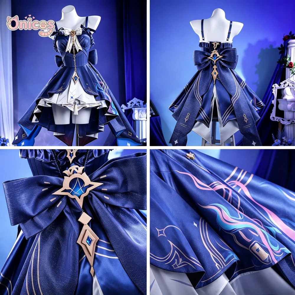 

Wuthering Waves Dania Second Form Cosplay Costume Illusion Form Gorgeous Purple Dress Women Halloween Carnival Party Onicos