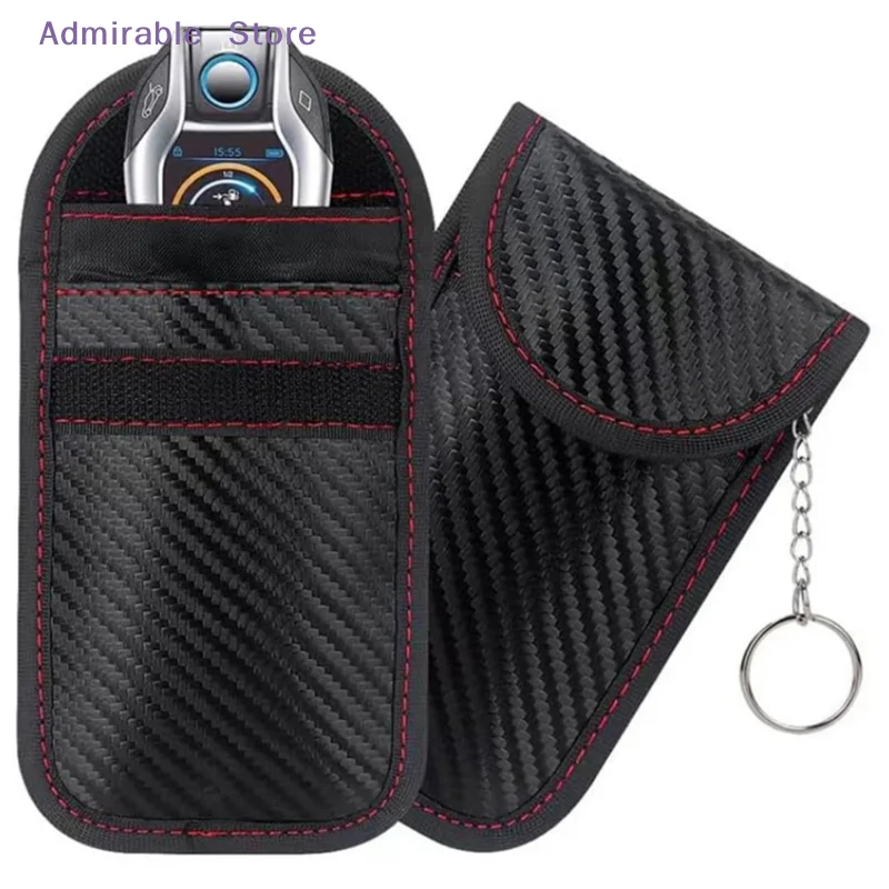 wCar Key Signal Shielding Box Faraday Cage Remote Control Package Keyless Rfid Shielding Package Car Accessories