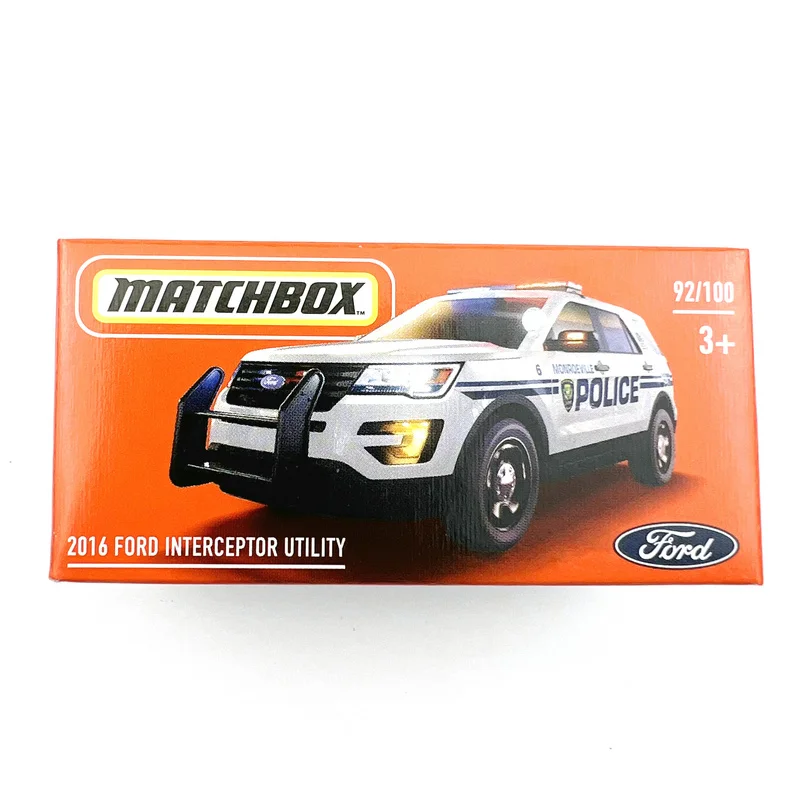 2023 Matchbox Cars 2016 FORD INTERCEPTOR UTILITY 1/64 Die-cast Model Car Toy Vehicles