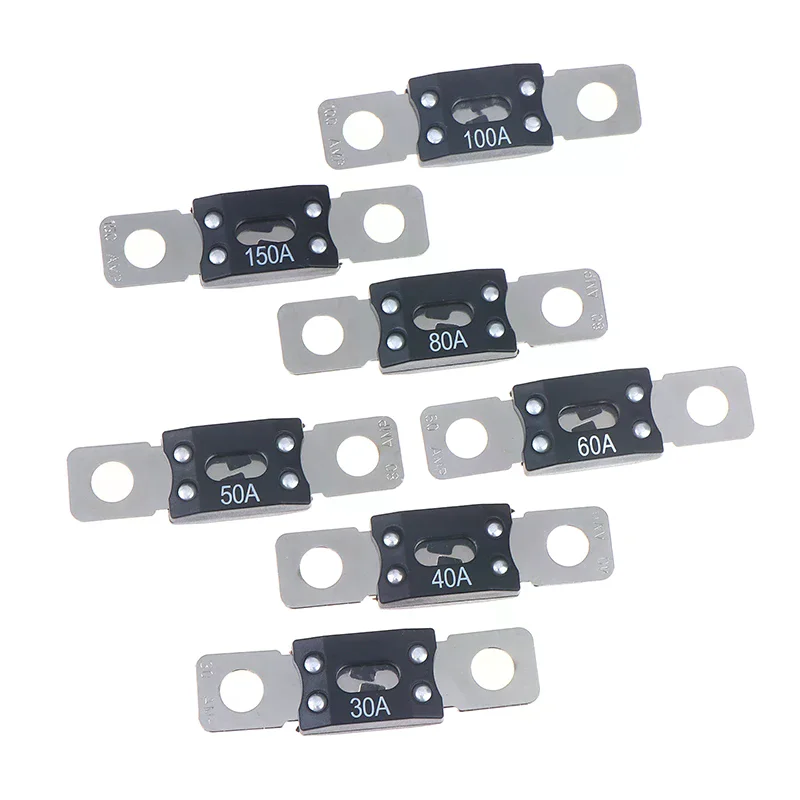 1/3Pcs ANM Mega Bolt-On Fuse 30A 40A 50A 60A 80A 100A 150A 200A 250A 300A Blade Fuse For Car Boat Audio Accessories