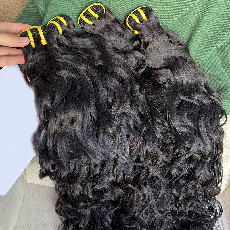 16A Natural Wave Human Hair 100% Vietnamese Raw Virgin Hair Water Wave Natural Wavy Extensions Unprocessed Hair Natural Color