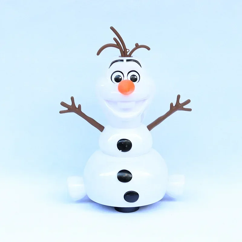 Disney Frozen 2 Dancing Snowman Olaf หุ่นยนต์ LED เพลงไฟฉายไฟฟ้า Action Figure ของเล่นเด็กสําหรับของขวัญเด็ก