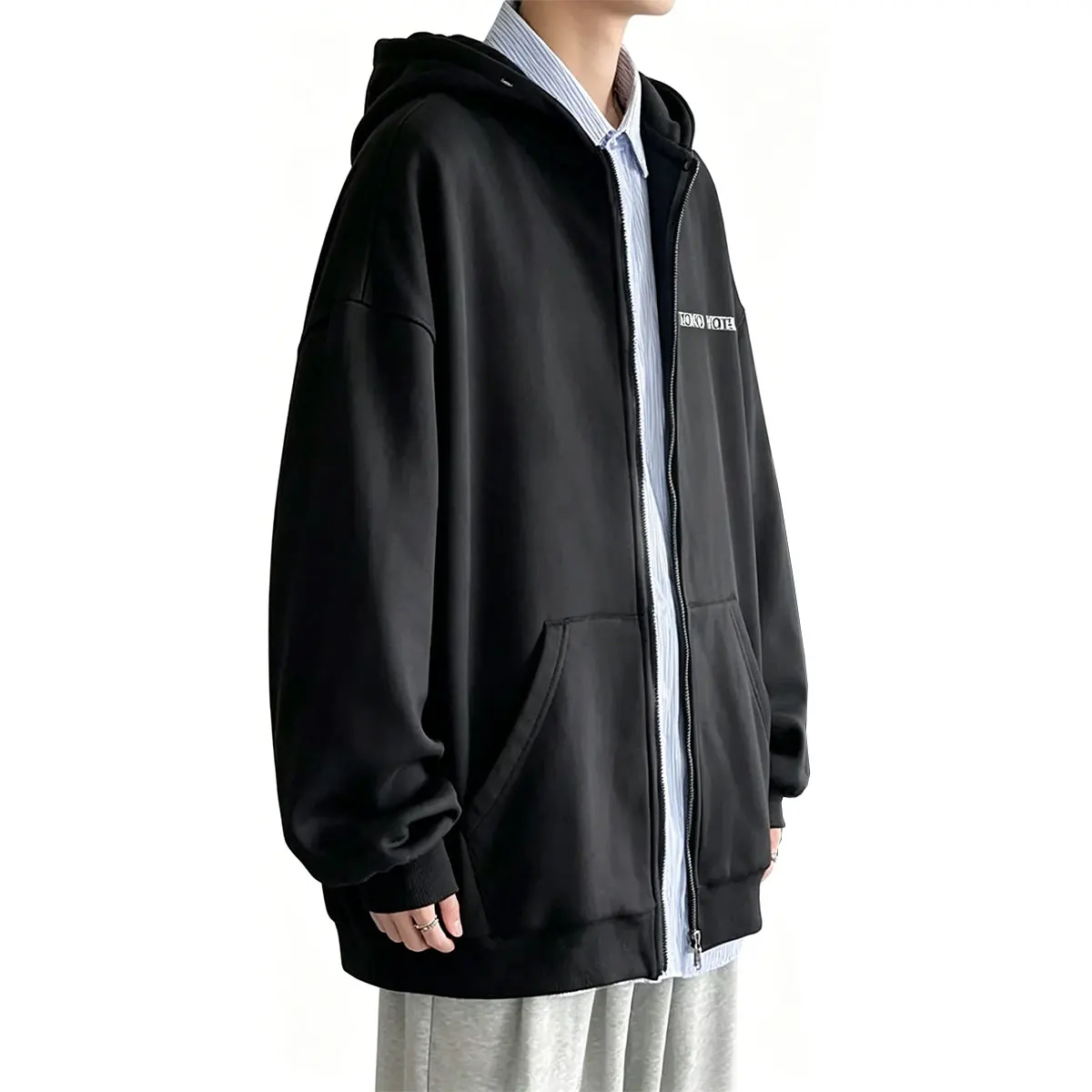 

Rock Band Tokio Hotel Schrei Album Out Now Print Zipper Hoodie Men Women Hip Hop Punk Hoodies Male Vintage Oversized Zip Up Coat