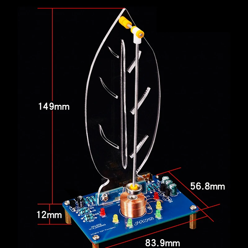 Kit elettronico a levitazione magnetica con altalena a foglia fai-da-te con kit fai-da-te scientifici con luce di flusso a LED