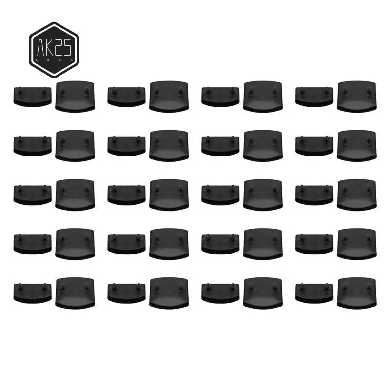 AK25-40Pcs ملحقات الأثاث البلاستيك السرير شريحة نهاية قبعات أصحاب لعقد تأمين الشرائح الخشبية مجلس السرير الهيكل العظمي الإطار