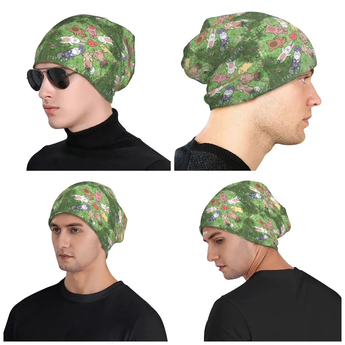 Skz 5th الذكرى للجنسين الكبار بيني قبعات محبوك بونيه قبعة دافئة الهيب هوب الخريف الشتاء في الهواء الطلق Skullies القبعات