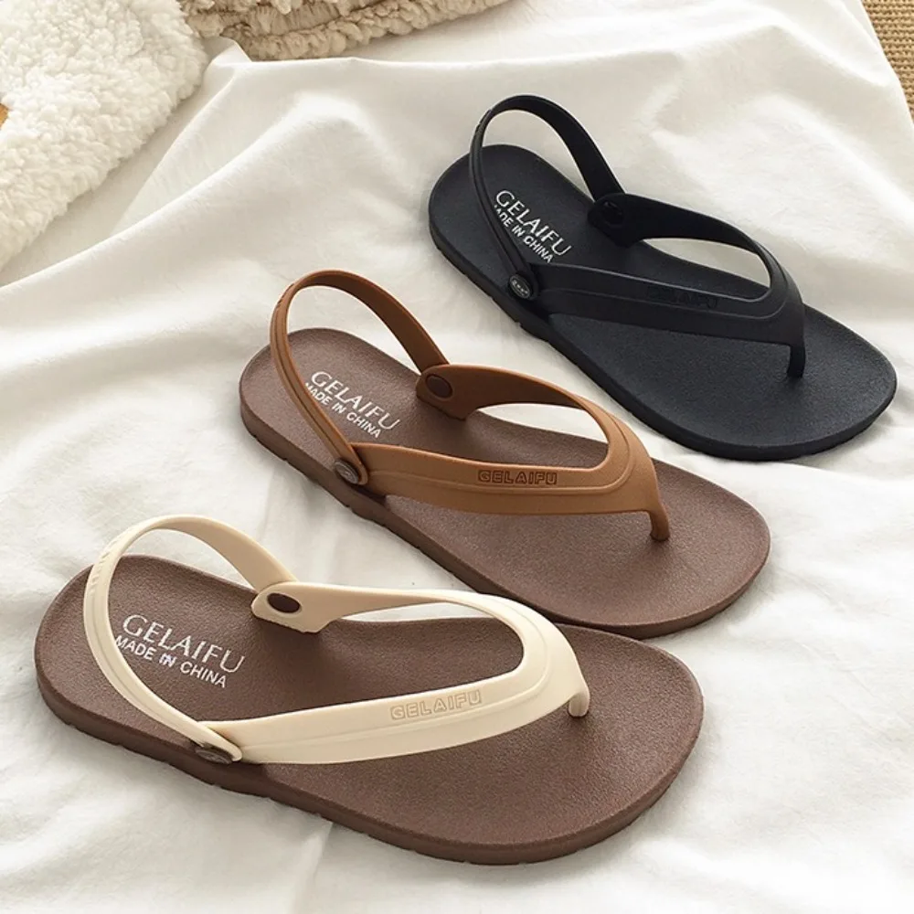 

Soft Anti Slip Slides Sandals PVC Beachwear Sandals Women Men Shoes Anti Odor Ankle Buckles Slippers Women Men