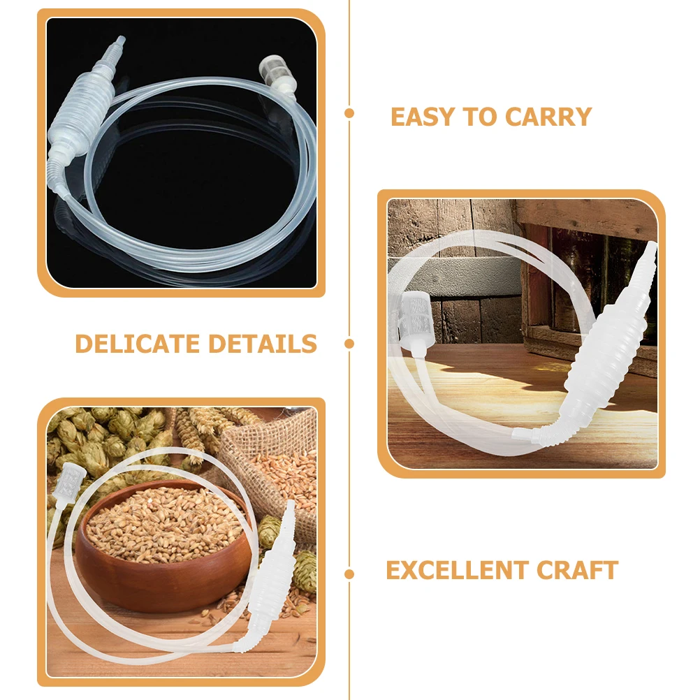 

Siphon Hose Wine Syphon Racking Making Supplies Water Pipe Plastic Transfer Tube