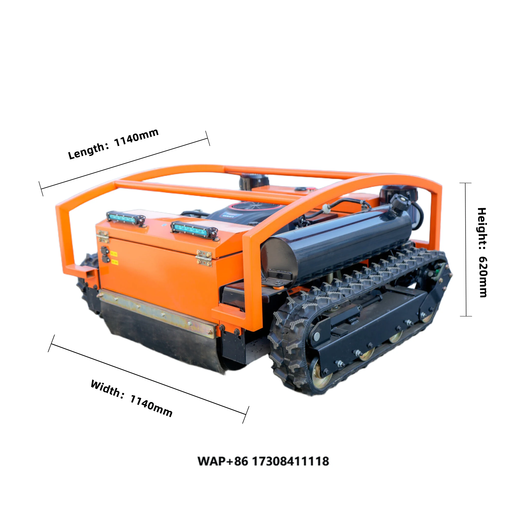 

Industrial Grade Remote Control Lawn Mower 800mm Cutting Width Electric Power Grass Blade for Garden Landscaping