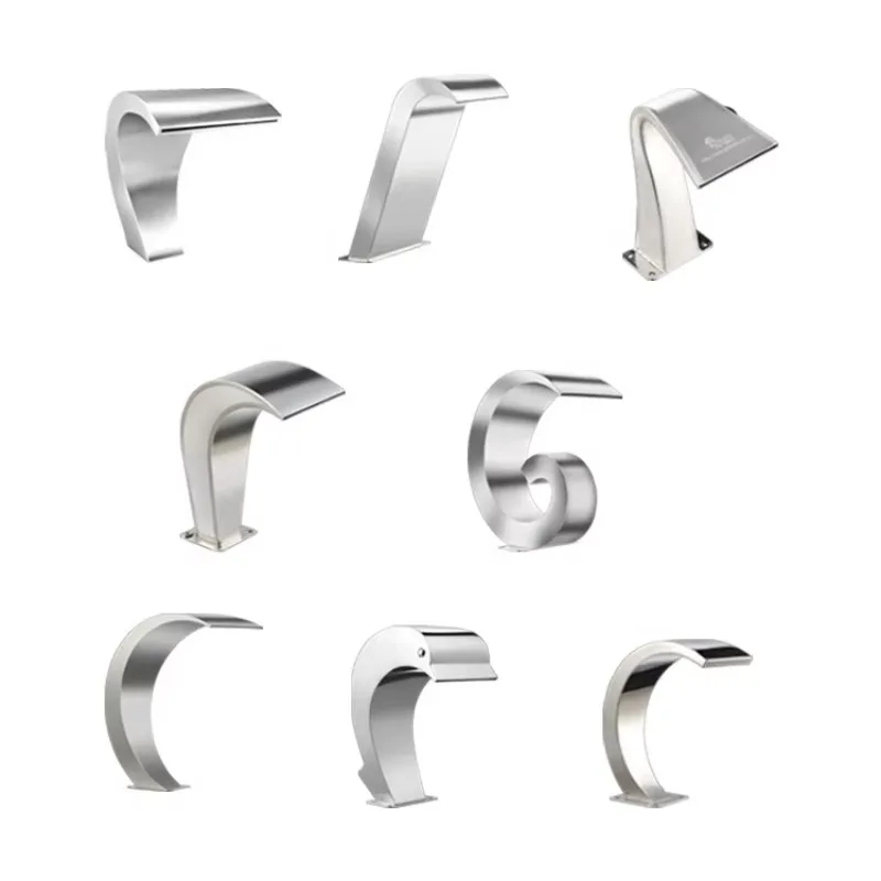 

Indoor swimming pool decoration or spa shower with stainless steel waterfall