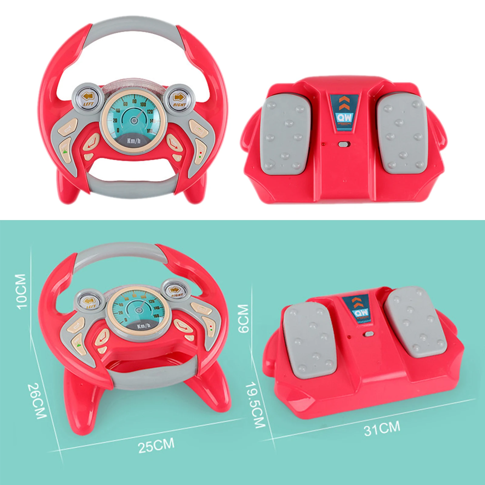 Simulated Steering Wheel for Kids Children Car Toy Interactive Driving Multifunctional Baby Gifts Electric Toys Interactive Toys