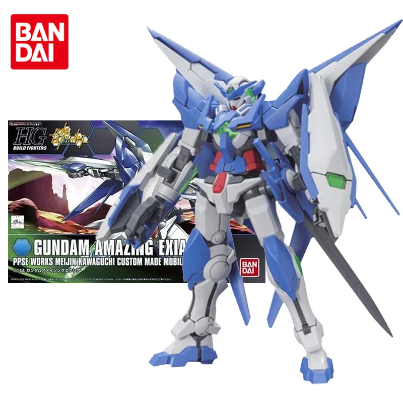 

Набор моделей Bandai Gundam, аниме-фигурка HGBF 016 1/144 PPGN-001, удивительная Exia, Оригинальная фигурка из аниме Gunpla, игрушки для детей