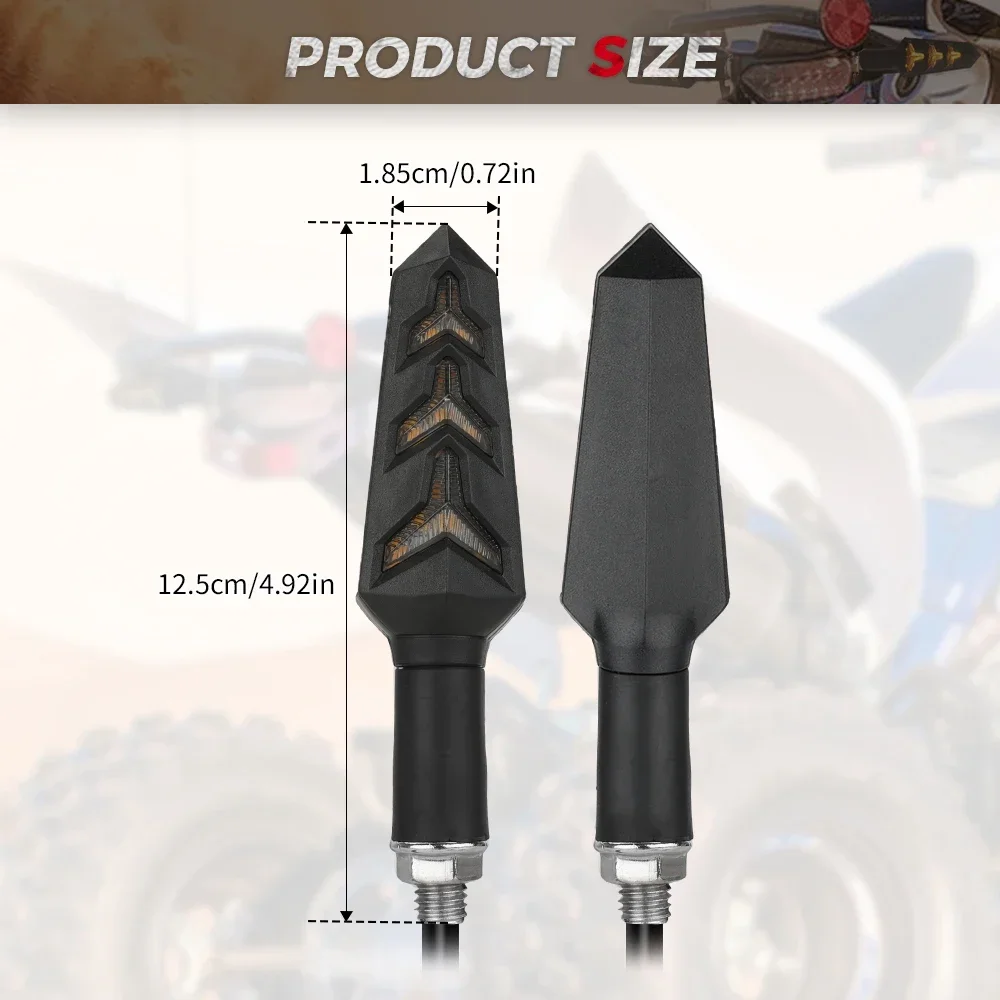 KEMIMOTO LED بدوره إشارة عدة مؤشر دراجة نارية متوافق مع ياماها رابتور 700 700R YFZ450 YFZ450R لسوزوكي لكاواساكي