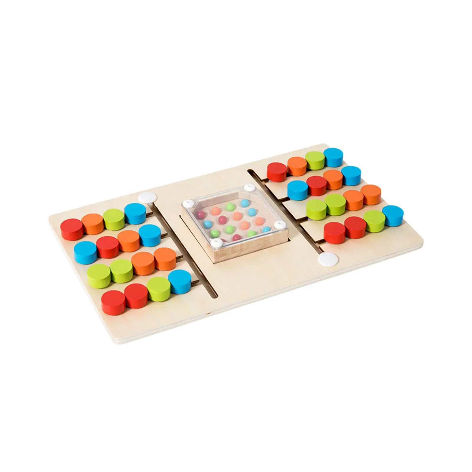 Color Matching Puzzle Four Color Battle Game Color Sorting Two Player Preschool Learning Toys for Airplane Party Gathering