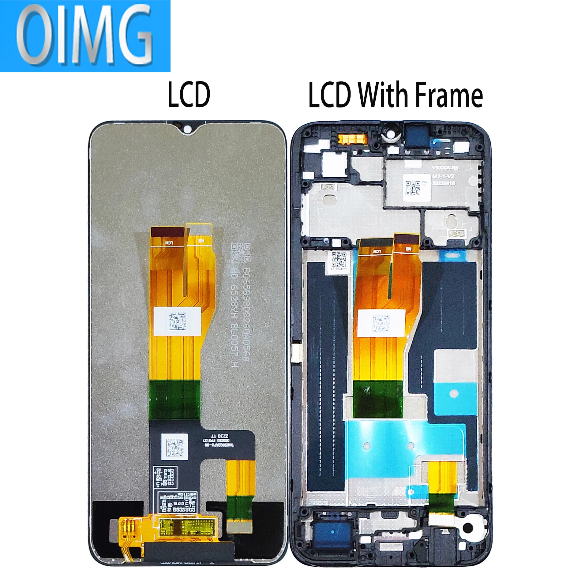 For Realme Narzo 50i Prime Original LCD Display With Frame RMX3506 Touch Screen Panel Replacement Parts