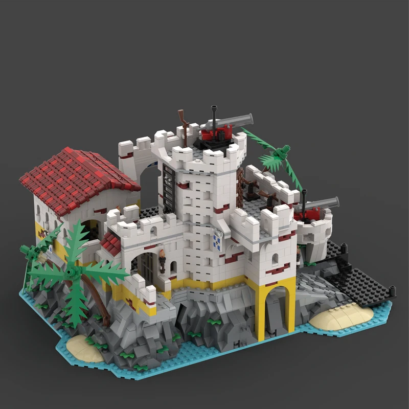 805PCS MOC Medieval Castle Governor S Office Expansion Eldorado Fortress Model Custom Building Blocks DIY Assembly Gift Set Home