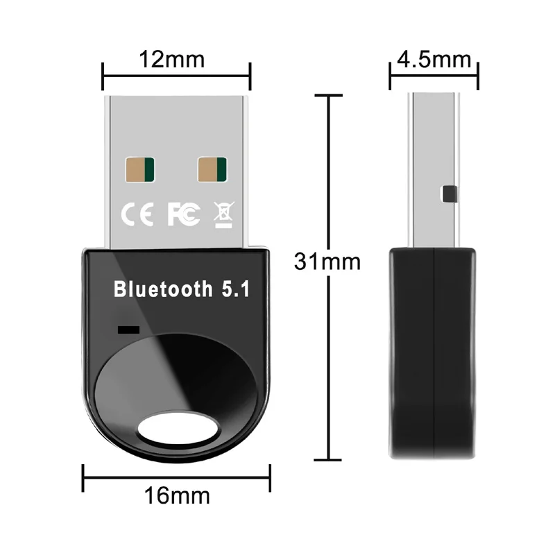 USB3.0 Bluetooth Adaper,Dongle Bluetooth Reciver and transmitter adapter,Wiredless Bluetooth V5.1 Adaper for PC Laptop Speaker