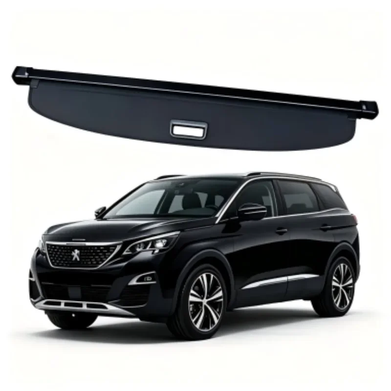Retractable Trunk Cargo Cover, Privacy Anti-peeping Shield for For Peugeot 5008 19-25 Single Curtain