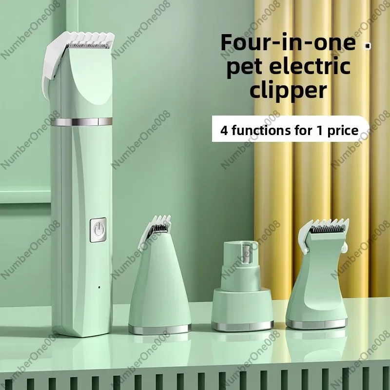 Pet Grooming Clippers Electric Quiet Rechargeable Cat Dog Hair Trimmer Kit With Comb For Nail Paw - view 2