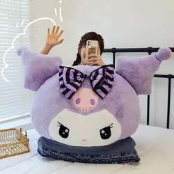 Oversize Sanrio Plush Kuromi Melody Pillow Cushion Cute Cartoon Doll Sofa Valentine Day Kawaii Girlfriend Birthday Present