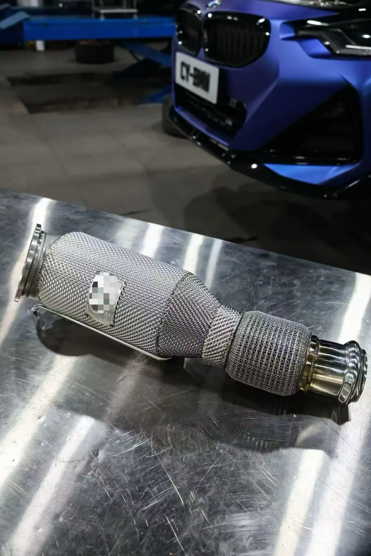 ACE für BMW G01 G02 M240i M340i M440i M540i M740i M840i X3 X4 Supra A90 B58 3.0T Downpipe mit Hitzeschutz SUS304 Auspuffrohr – Detail 10