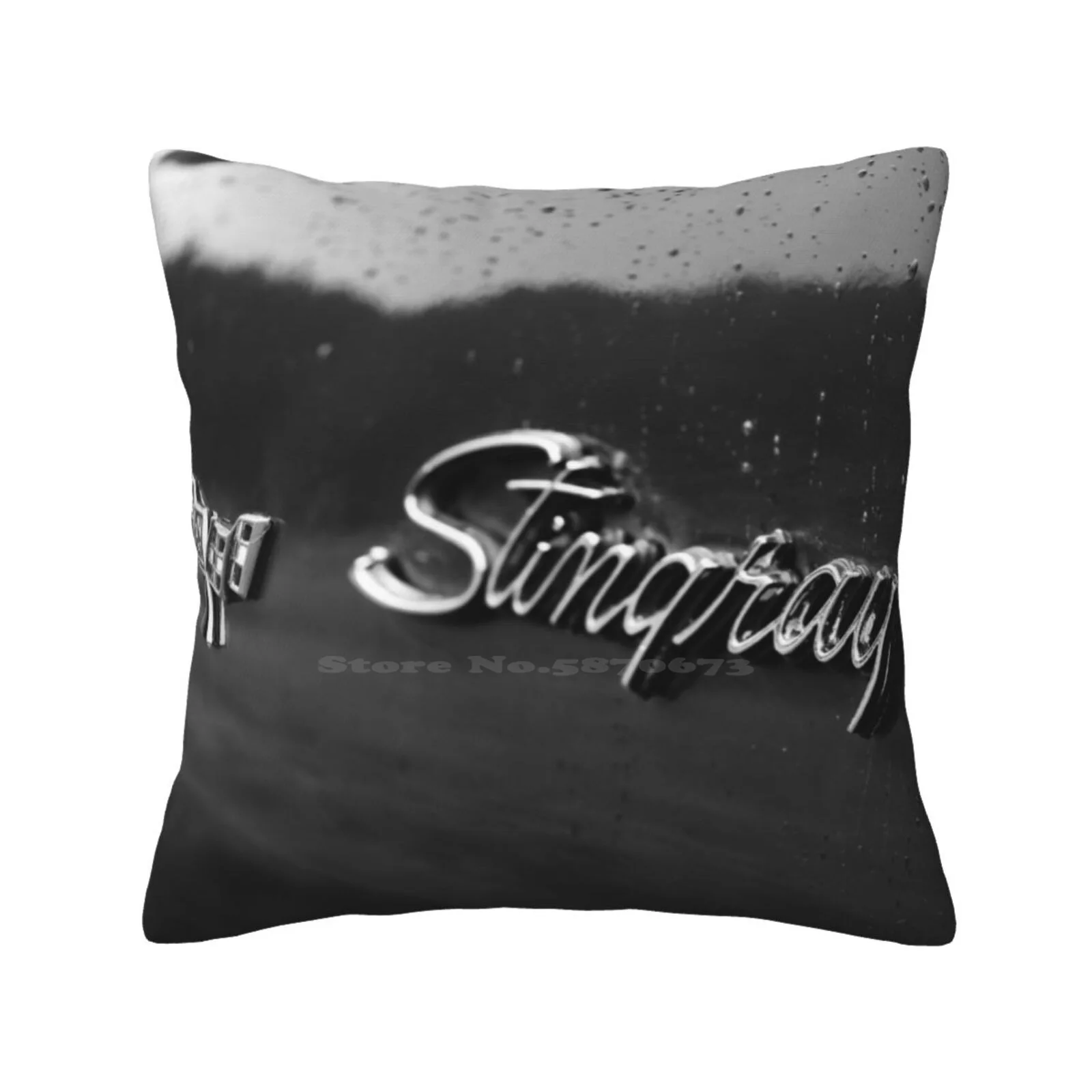 Stingray , Black And White Fashion Sofa Throw Pillow Cover Pillowcase C1 Logo Muscle Car Cars Auto C7 C3 C6 Z06 Stingray High