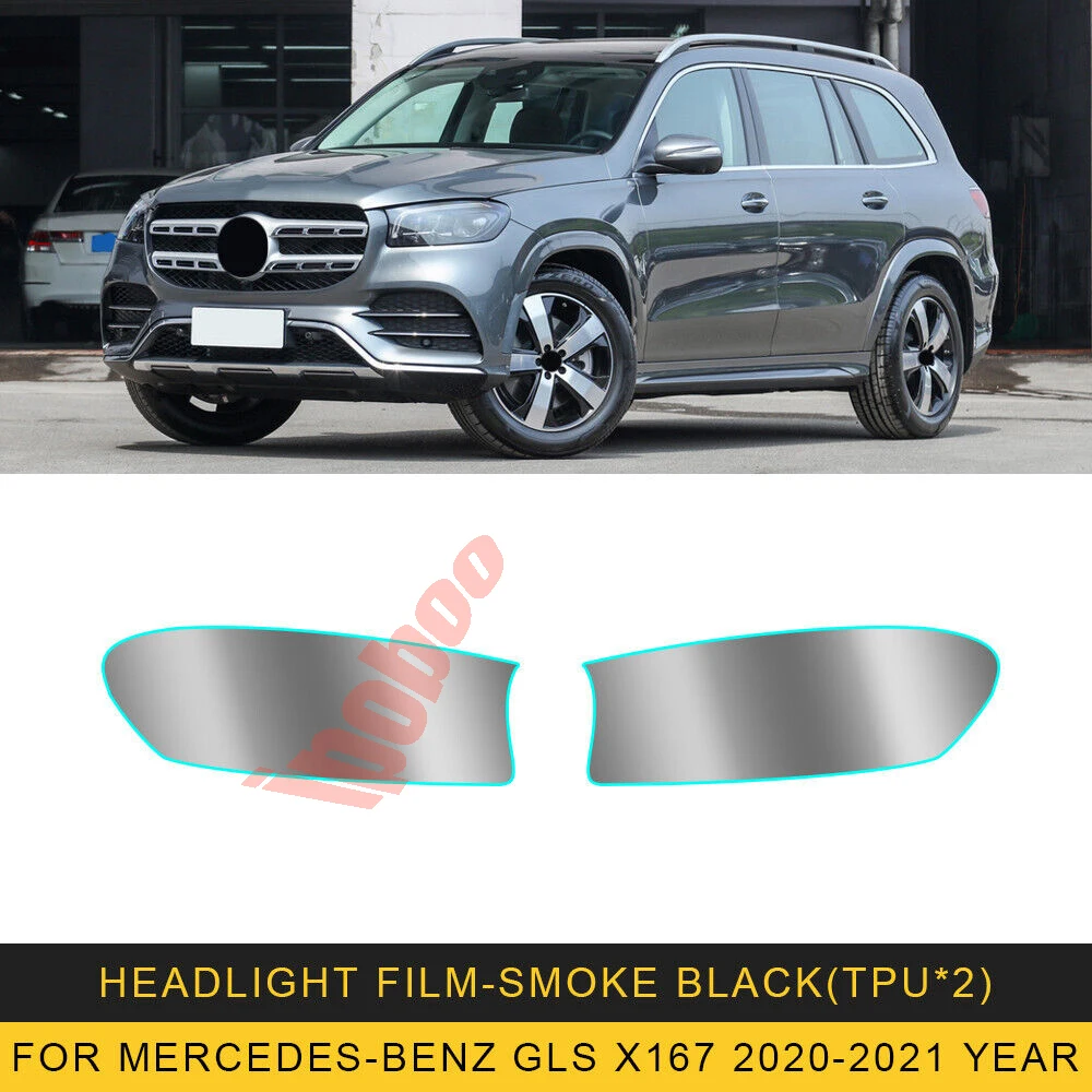 

Автомобильная Защитная пленка для передних фар из ТПУ LH + RH, наклейка для Mercedes-Benz GLS X167 2016-2023
