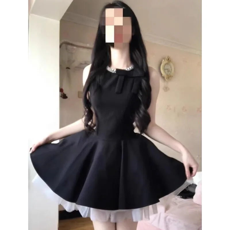 

Новое женское летнее платье Hebe Style: элегантное, приталенное, черное, короткое, модное, повседневное