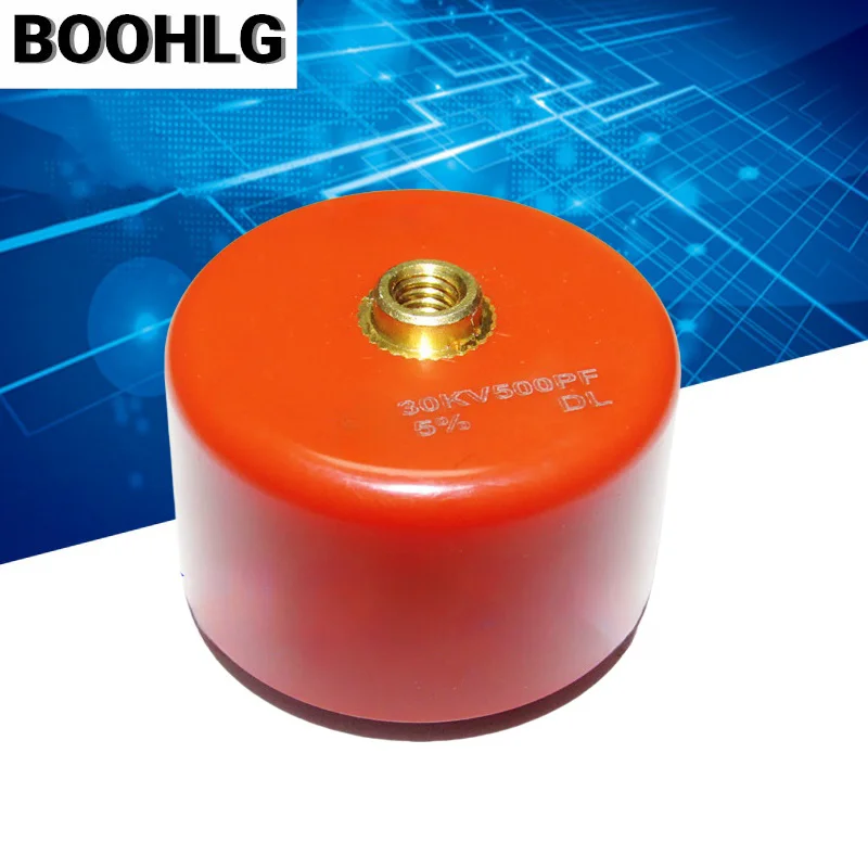 1PCS 500PF 30KV DL 30kV 501 Bolt High Voltage Ceramic Capacitor High Frequency Pulse Power Supply Laser Equipment