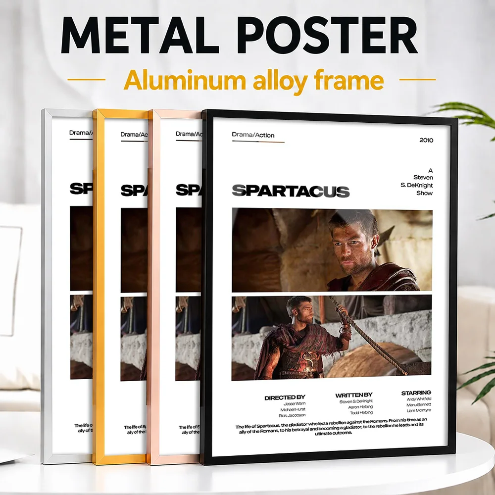Spartacus TV Show Framed Metal Print Customized Photo Dramatic Character Style Wall Art For Living Room Premium Collector Gift