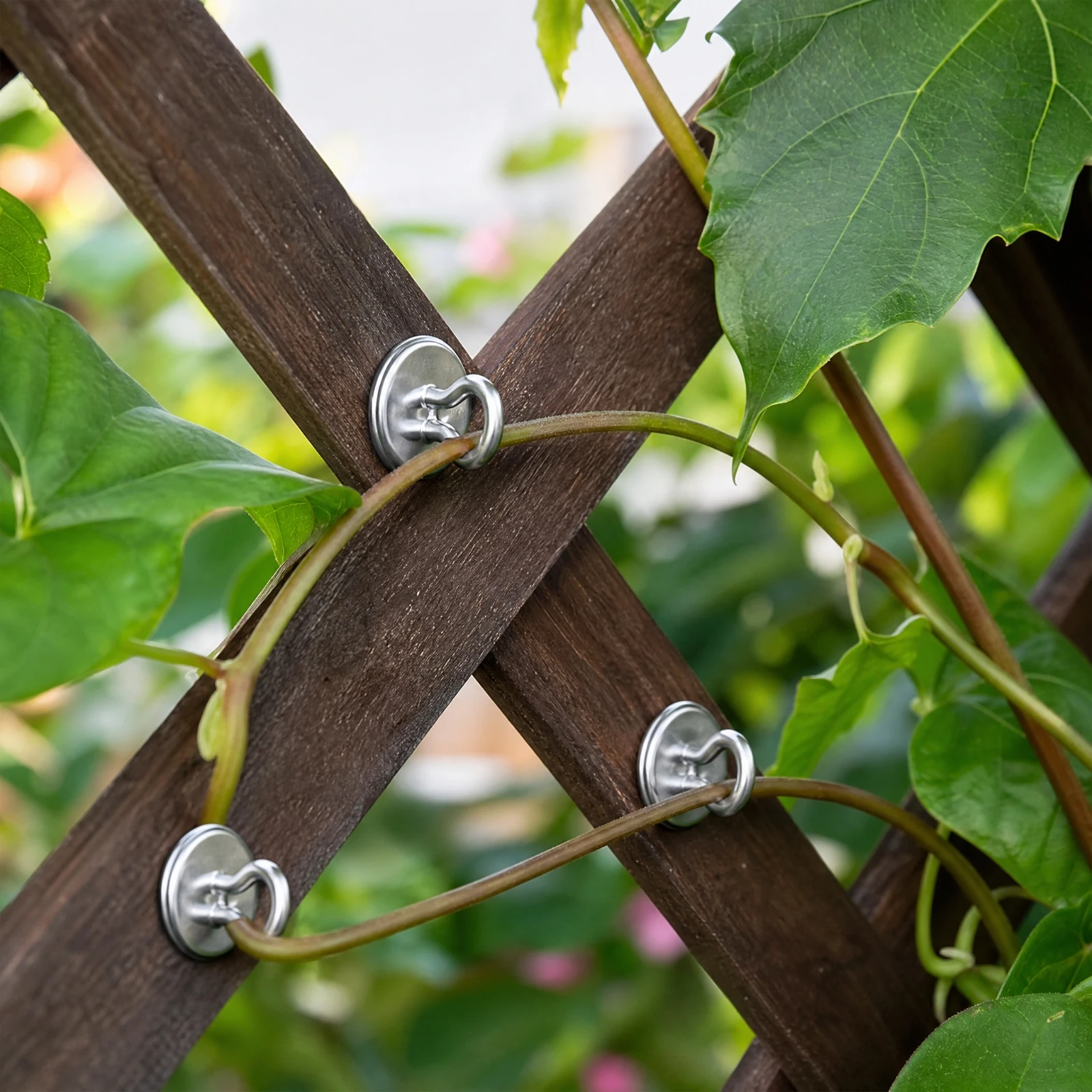 100 Pieces Plant Anchor with Wire Loop Waterproof Metal Plant Anchor Gardening Tool Lightweight Silver for Gardeners