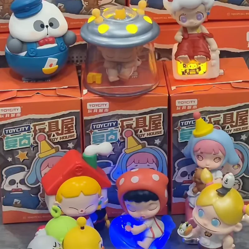 

Genuine Toycity Retro Toy House Blind Box Trendy Figurines Peripheral Toys Dolls Gifts For Girls Birthday Presents Ornaments