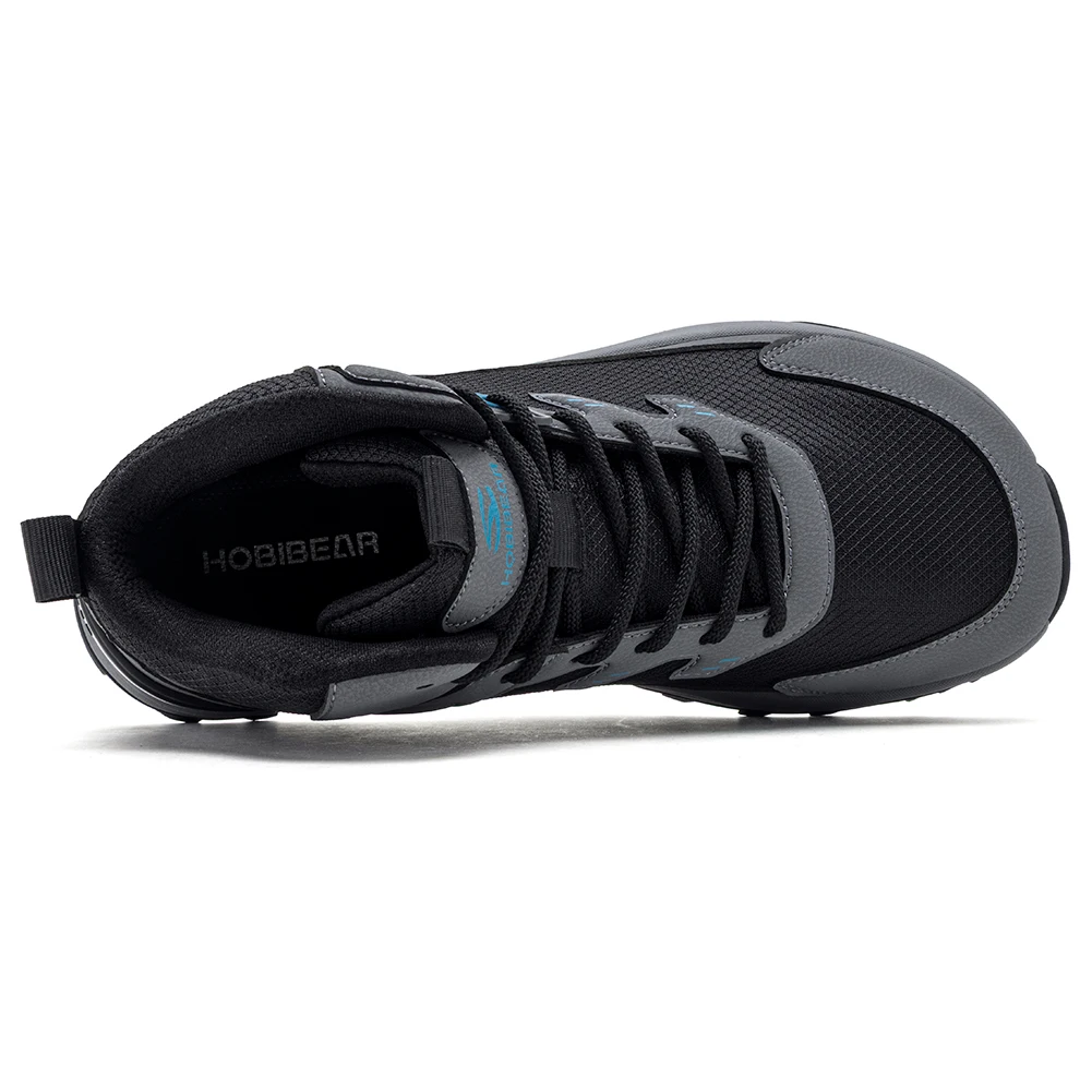 HOBIBEAR Herren Knöchelhohe Wander- und Laufschuhe mit Breiter Passform, Rutschfeste Outdoor-Trail-Wanderschuhe für Männer – Detail 9