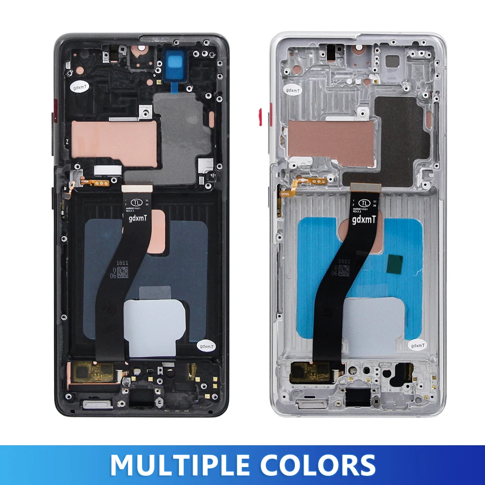S21 Ultra AMOLED Screen Replacement for Samsung Galaxy S21 Ultra 5G G998B G998B/DS Lcd Display Digital Touch Screen with Frame