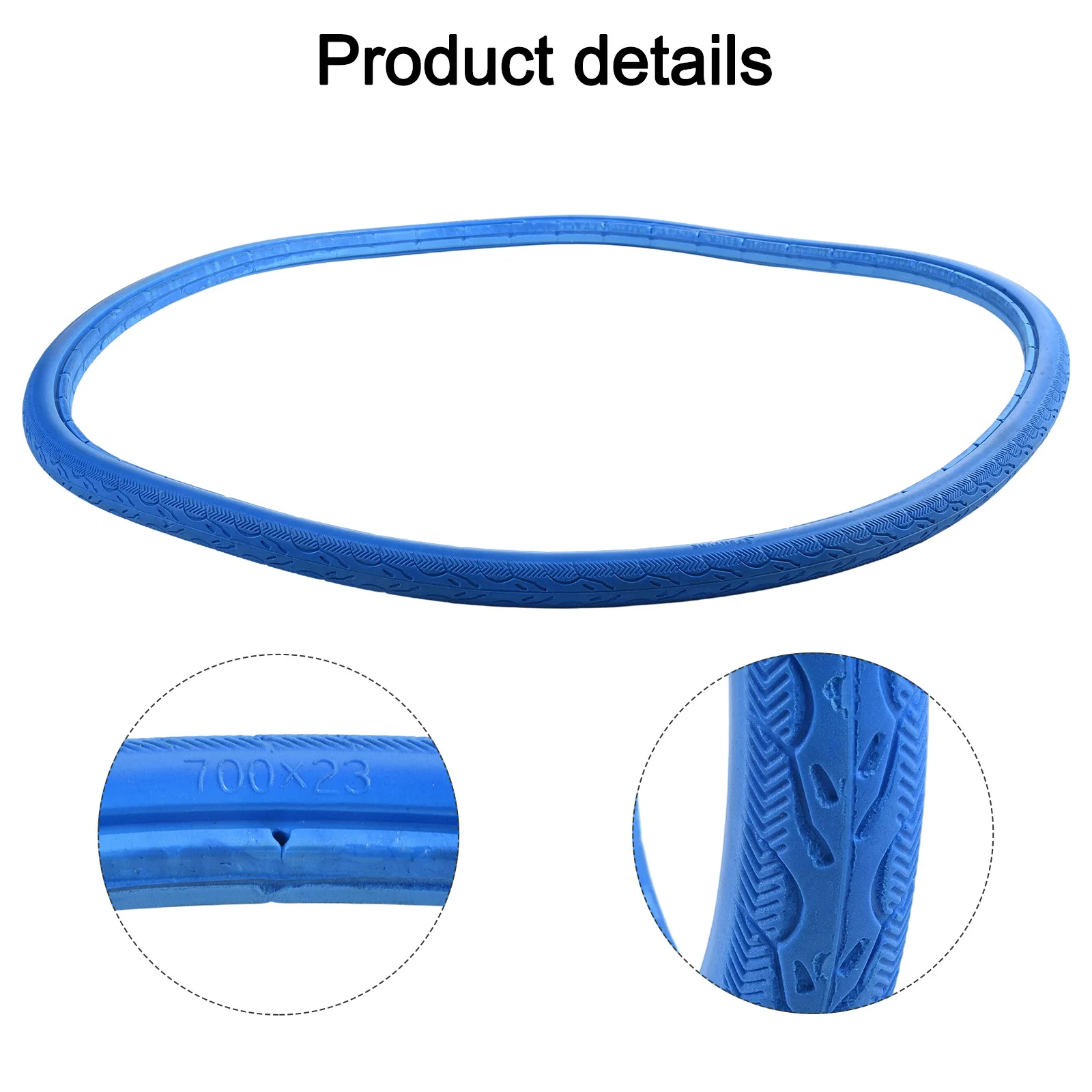 

For 700x18 Bicycle 700x23c Bicycle Tire Blue Tubeless Bicycle Tire Design Worry-Free Cycling Flat Tire Elimination