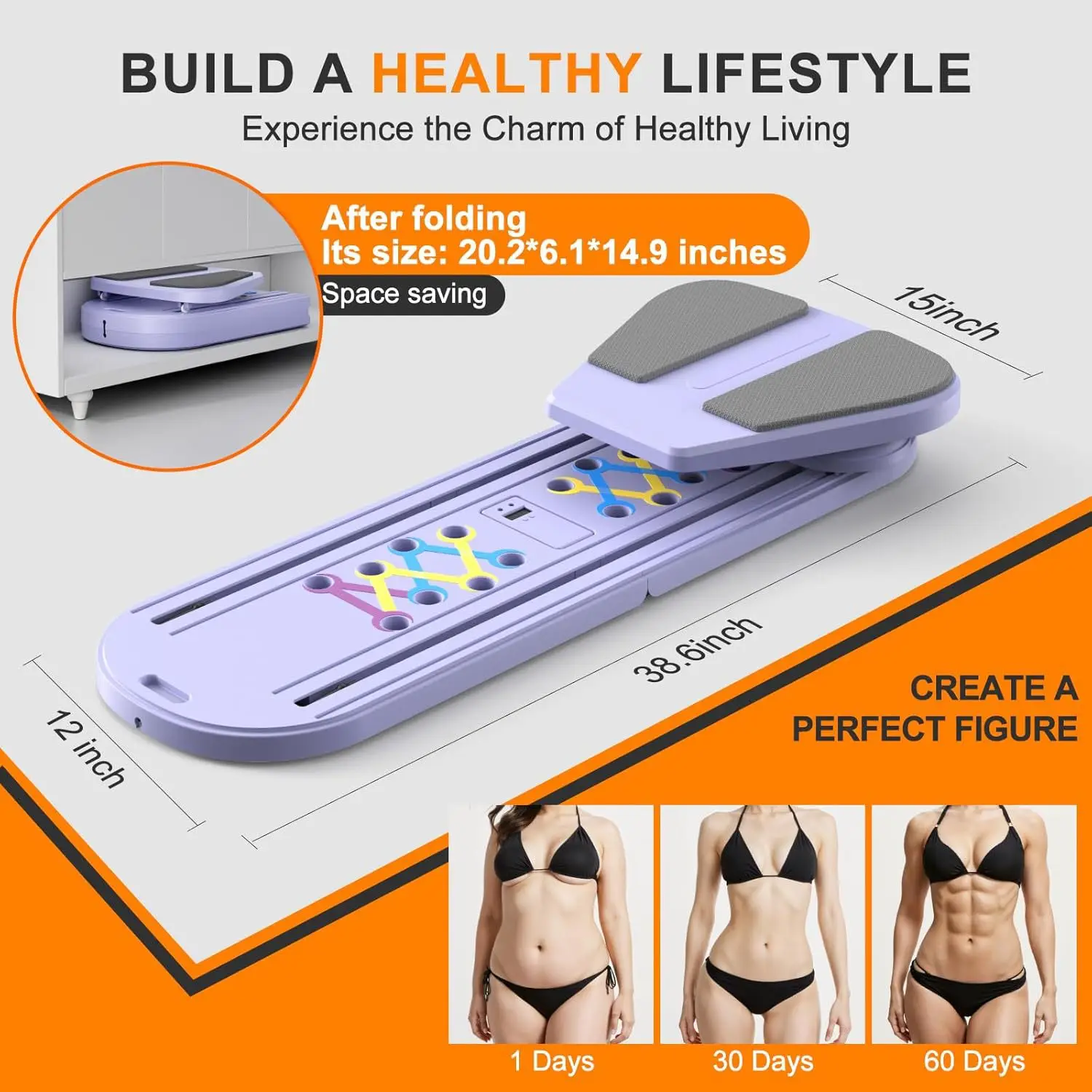 

Многофункциональная доска для пилатеса: тренажер для груди, рук и мышц кора