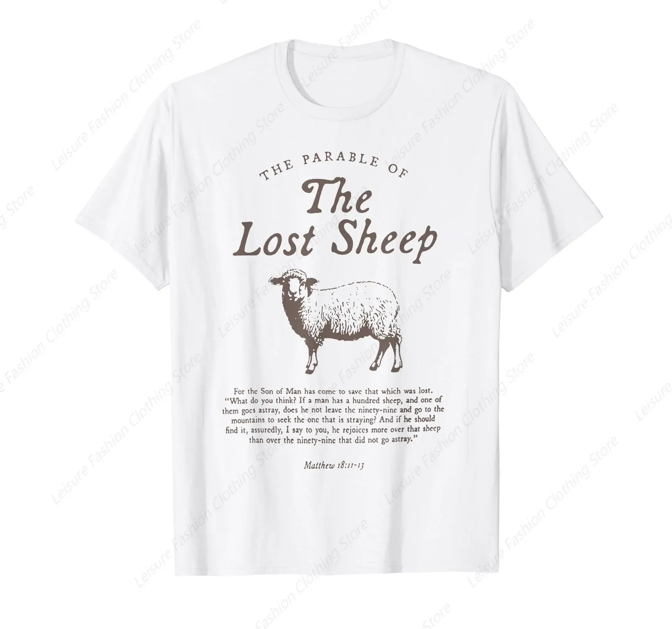 The Parable Of The Lost Sheep Faith Based Worship T-Shirt