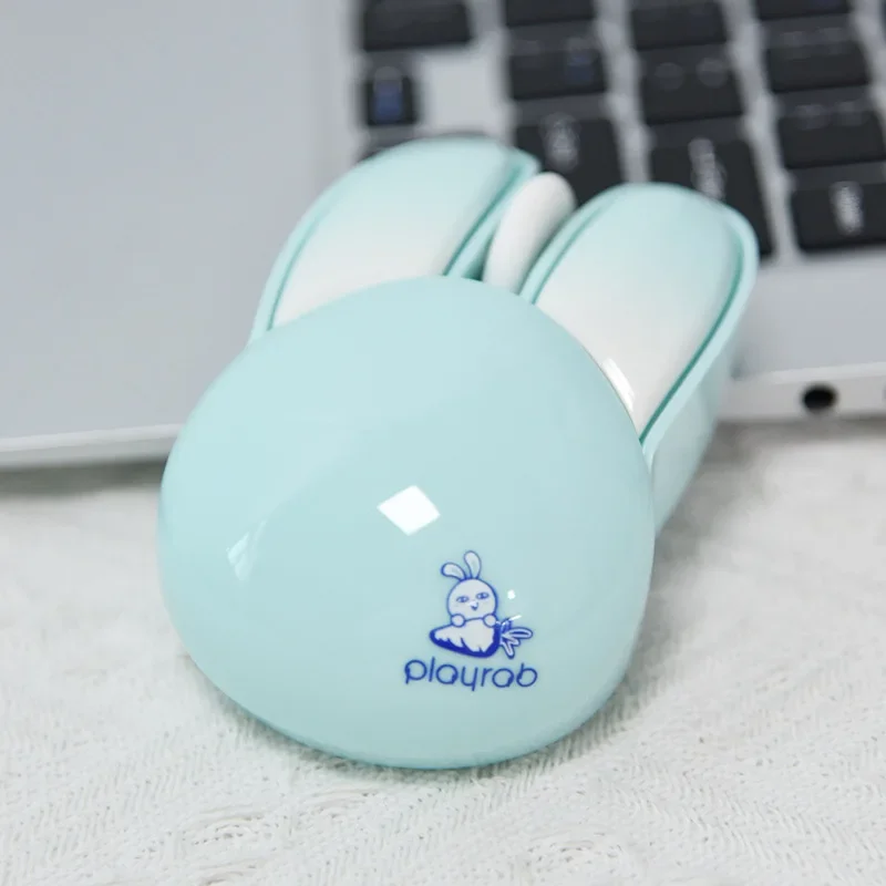 Gift for Rabbit Year Office Ladies Silent M6 Wireless Mouse for Notebooks And Computers Cute Rabbit Design