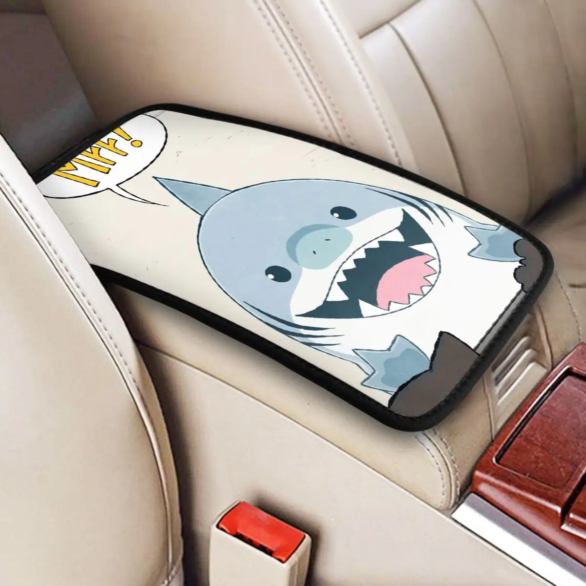 

Jeff The Land Shark Car Armrest Cover Universal Waterproof Auto Arm Rest Covering
