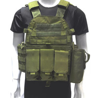 Tactical MOLLE Vest Multifunctional Modular Outdoor Airsoft Military Training Adjustable Lightweight Gear for Men Enthusiasts