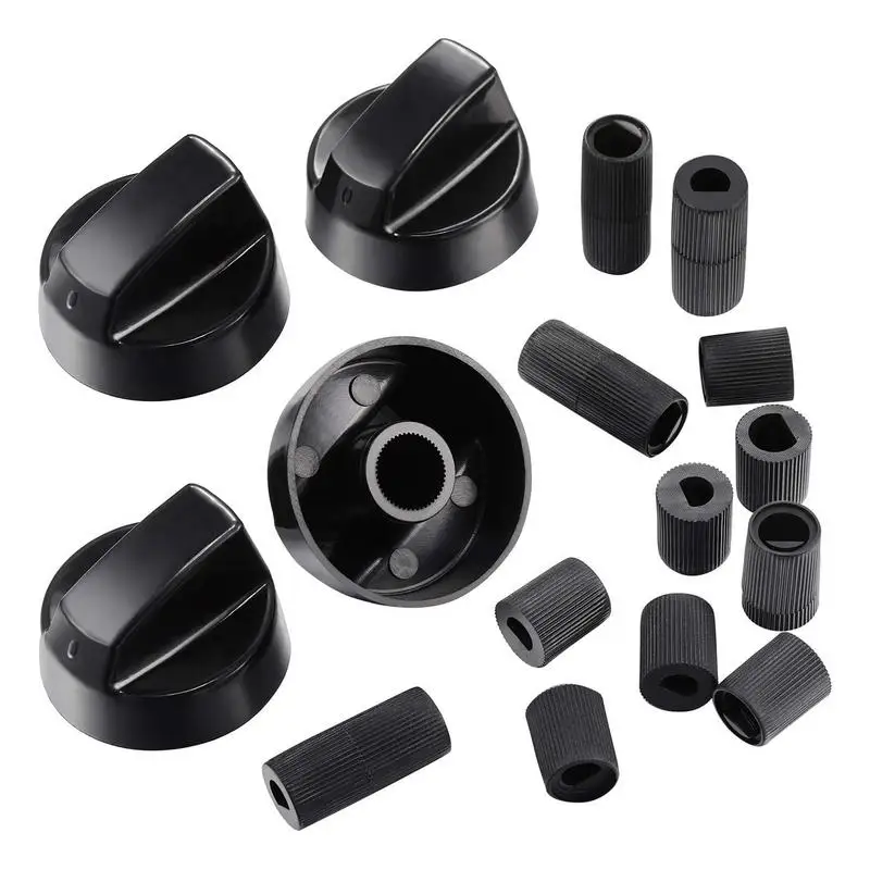 4 Sets Stove Top Control Knobs Univer-sal Thermostat Stove Button Knobs Accessories For Home Kitchen Cookers Knobs & Adapters
