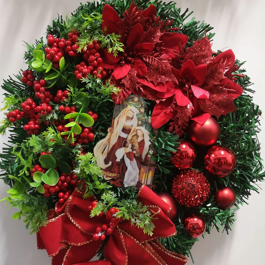 

Berry Garland Christmas Wreath Door Hanging Wreaths for Indoors Decorate Outdoor Front Decoration Holiday Decorations
