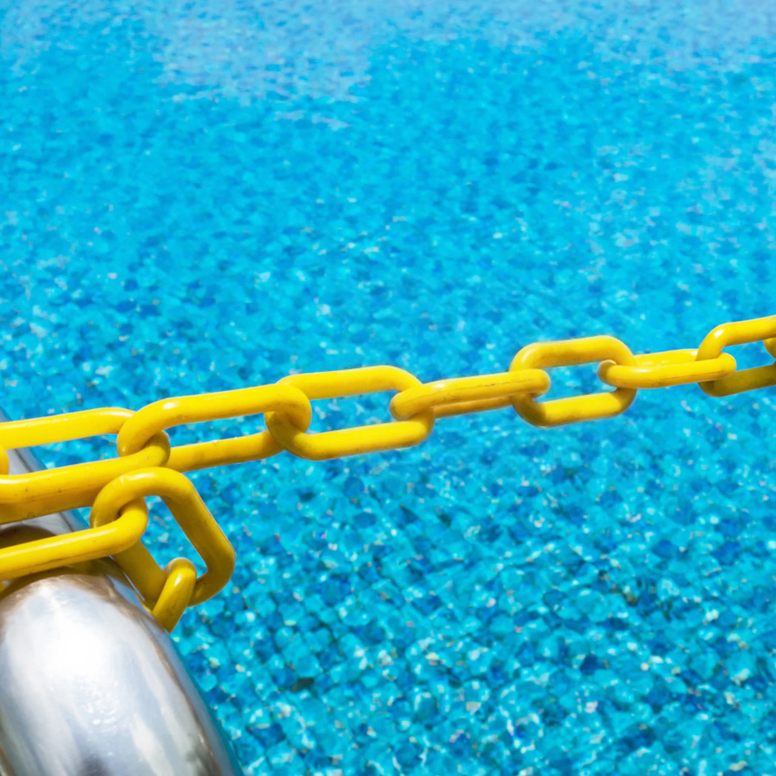 Plastic Safety Chain 10M Yellow Caution Security Chain for Traffic Control Road Barrier Crowd Isolation