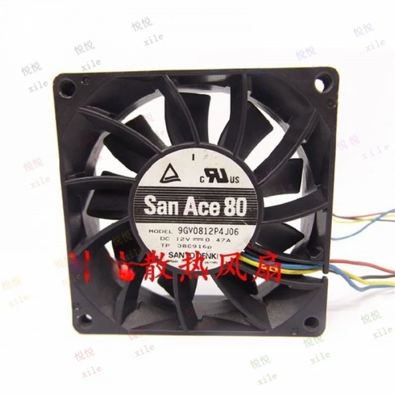 

L L ДЛЯ Sanyo 8025 80 мм 12 В 0,47 А 9GV0812P4J06 4-контактный разъем охлаждающего вентилятора