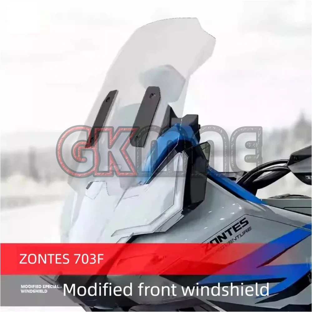 

New For ZONTES ZT703-F 703 F Motorcycle Modification Windshield Heightened Chest Protection Rain Shield
