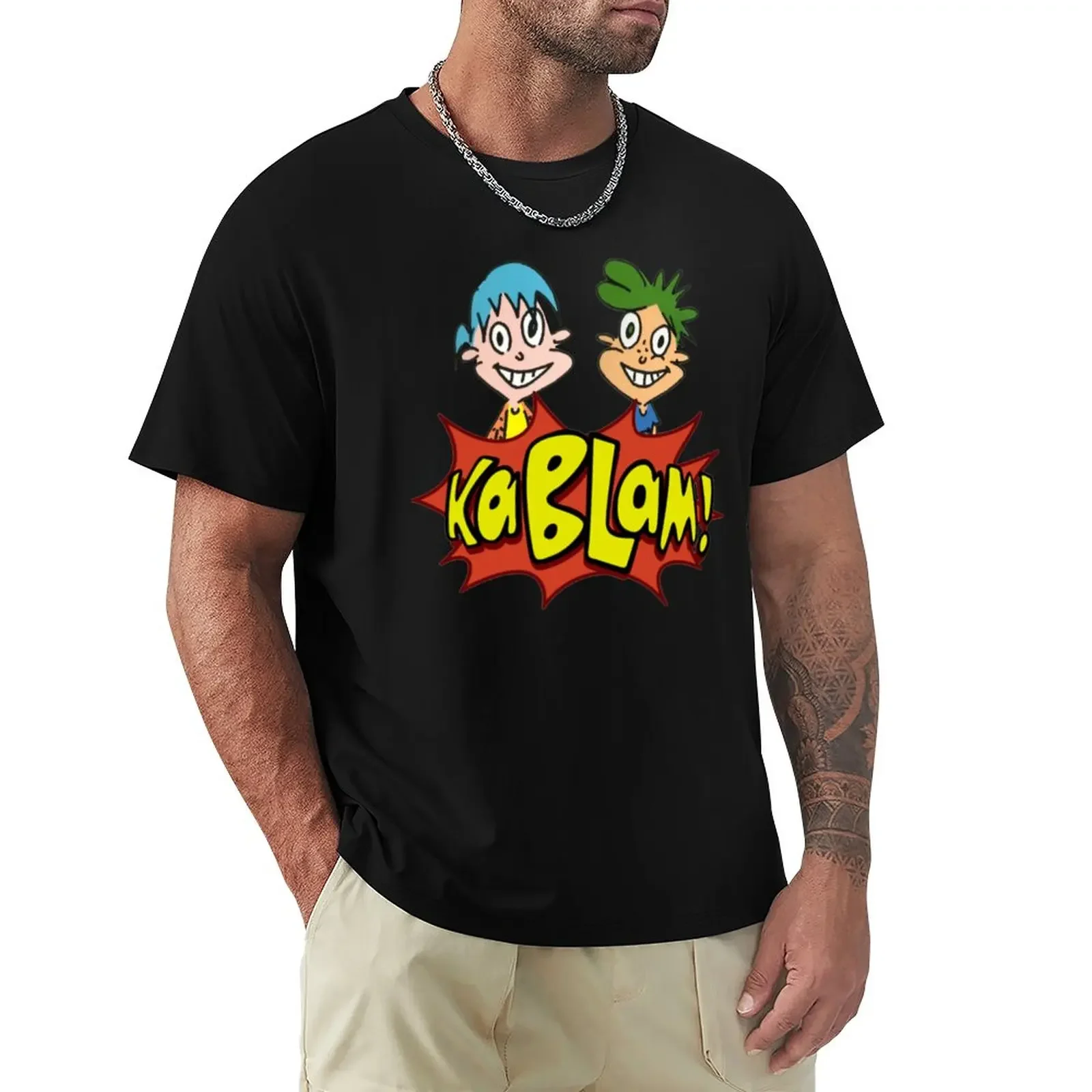 short cute clothes blondie t shirt black t-shirts for men KaBlam! Henry and June show T-Shirt men clothing oversized harajuku